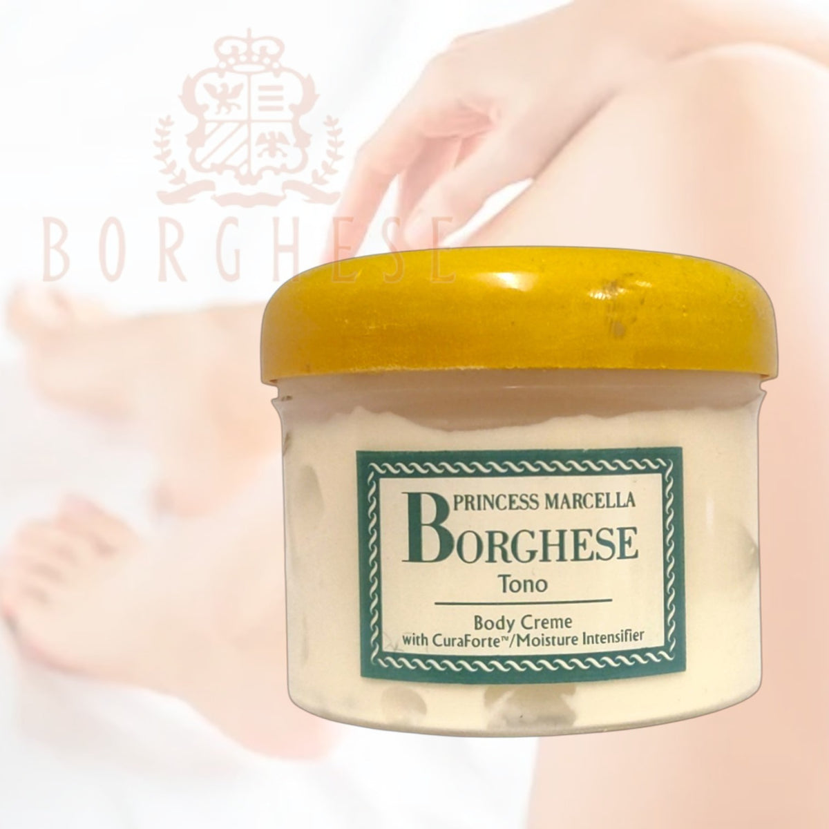 BORGHESE TONO BODY CREME 8oz 170 ml w/ CURAFORTE MOISTURE INTENSIFIER