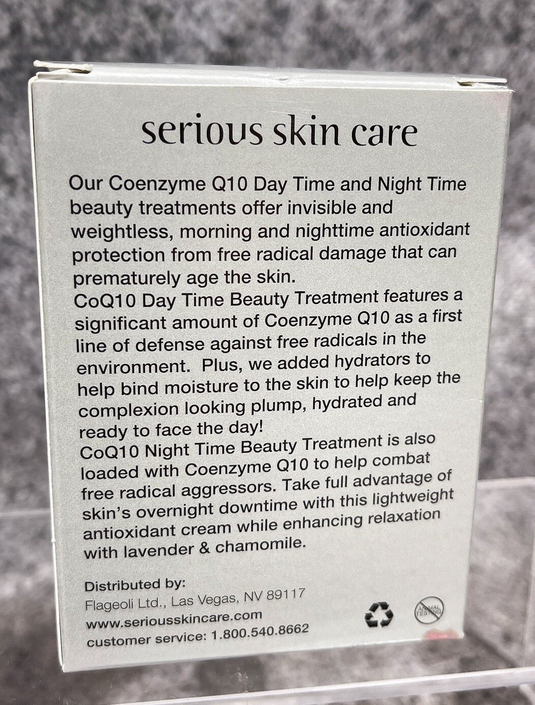 Anti-Aging CoQ10 Skin Care Vials - 3 AM & 3 PM Antioxidant Serum Set