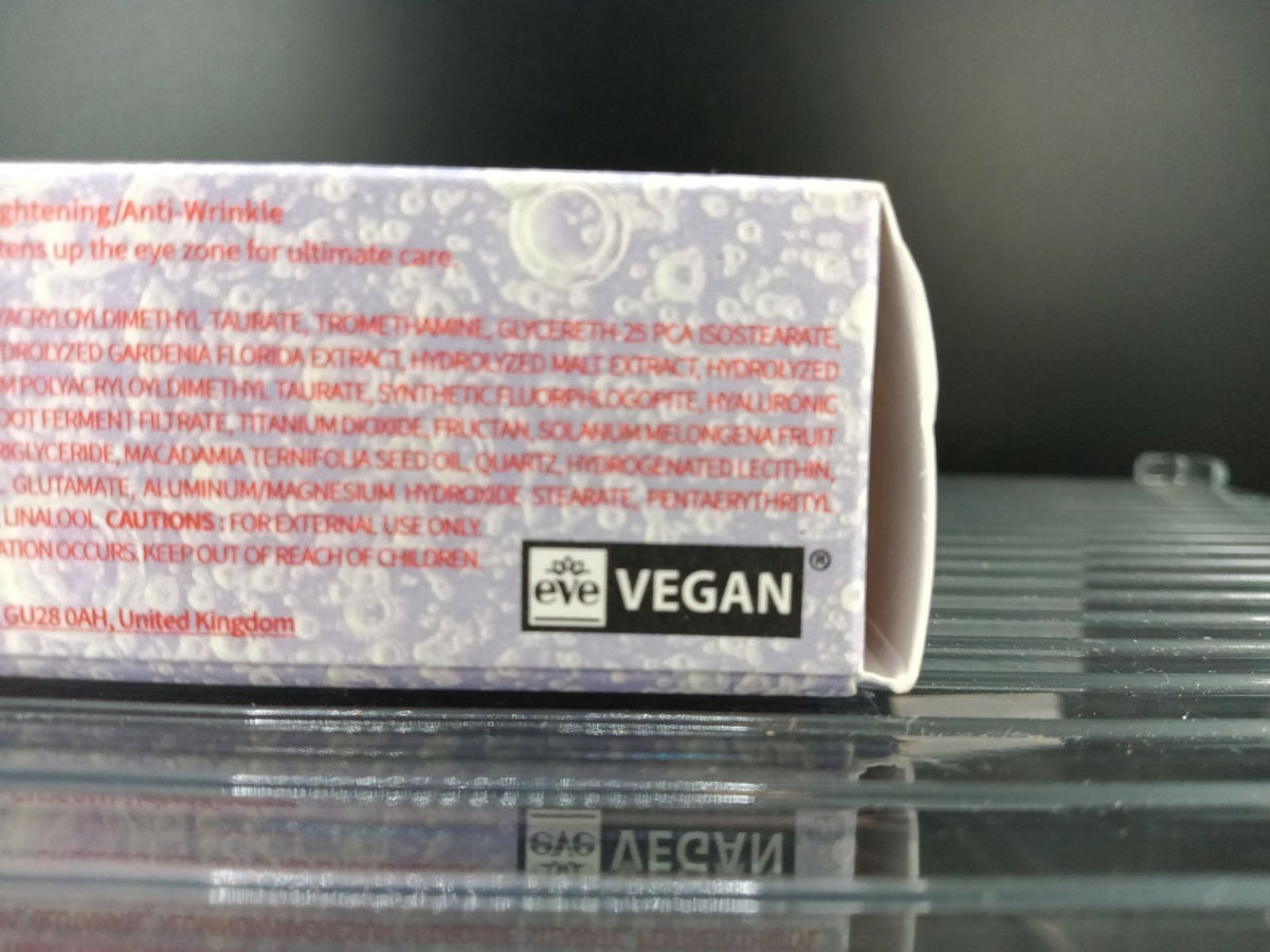 Vegan Collagen Brightening Eye Gel Cream 30ml - Hydrating & Anti-Wrinkle