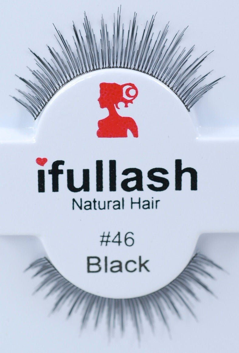False Eyelashes 100% Human Hair, 6 or 12 Pairs – Natural Look