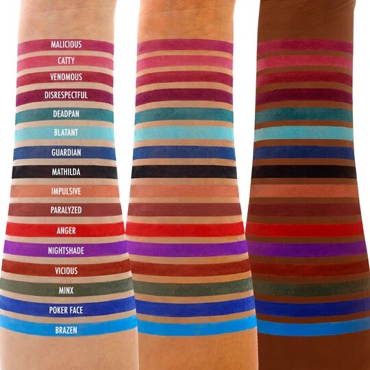 Amor Us Noir Fatale Eyeshadow Palette - 32 Matte Color Shades for Creative Makeup