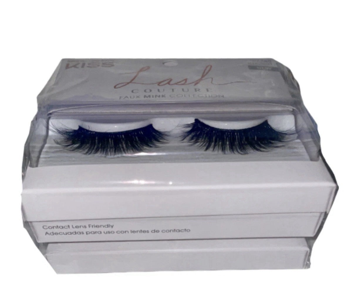 False Eyelashes Set - Faux Mink Collection, 3 Pack Gala Style
