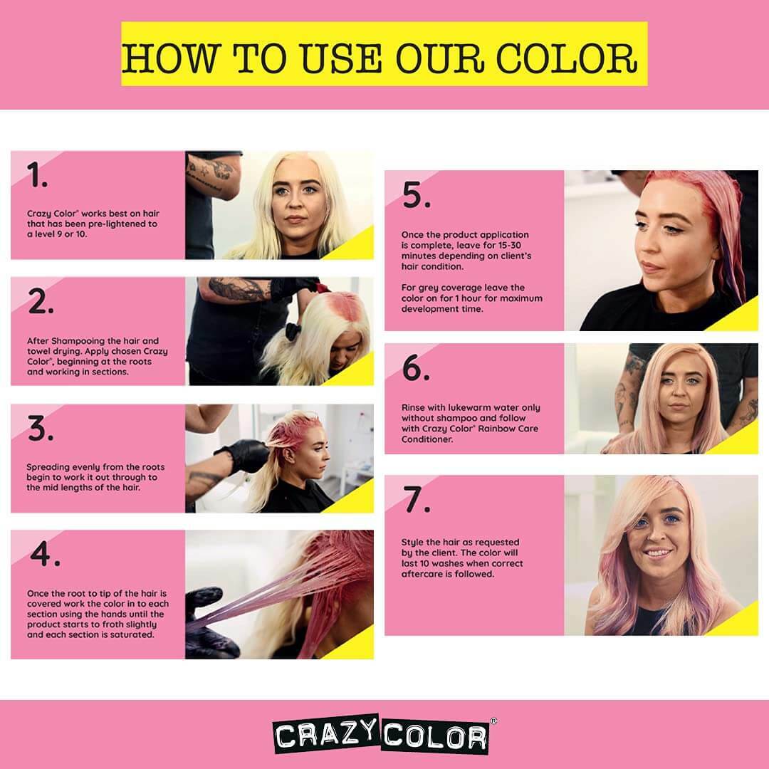 Semi-Permanent UV Reactive Hair Dye - Neon Orange, 150ml