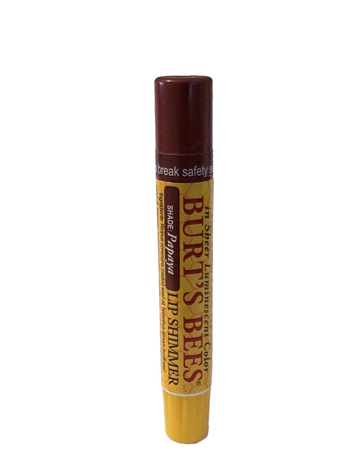 Lip Gloss with Papaya Essence - Burt's Bees Lip Shimmer 0.09oz