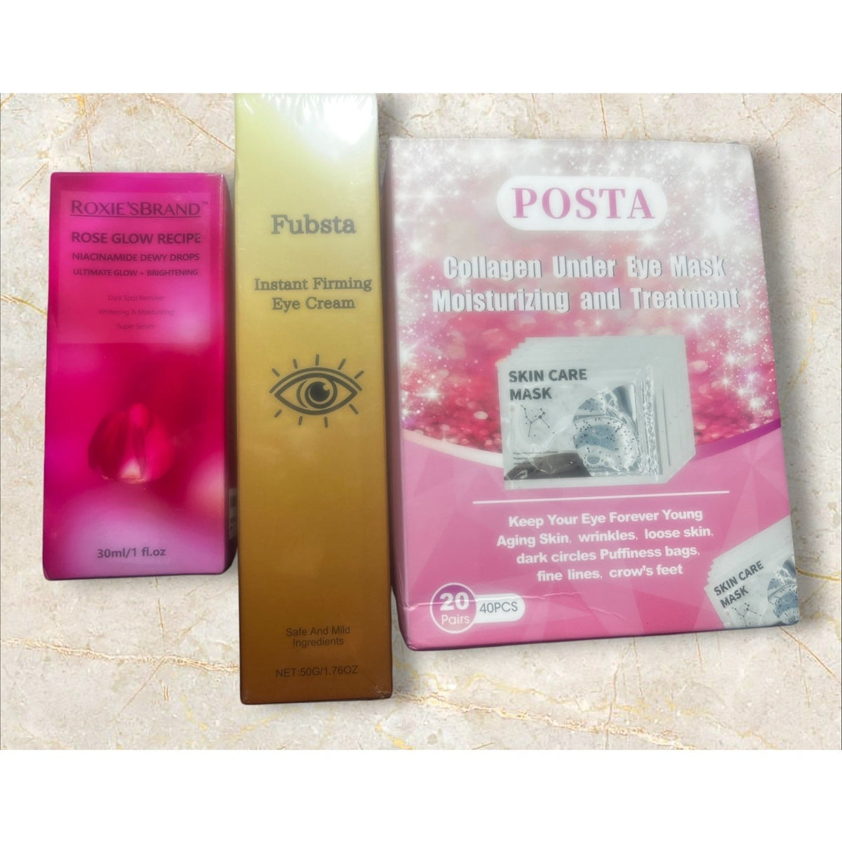 Collagen Under Eye Mask Set - 40 Pcs Moisturizing & Firming Eye Care