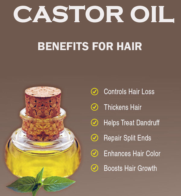 Pure Castor Oil for Eyelash, Eyebrow & Hair Growth - Skin & Face Moisturizer - All Sizes