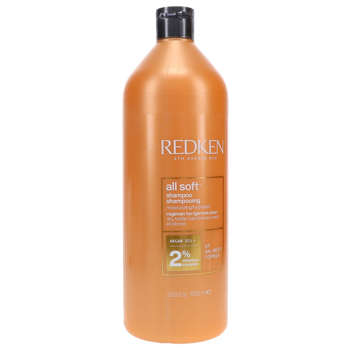 Redken All Soft Shampoo 33.8 oz - Nourishing Hair Care for Soft, Shiny Hair