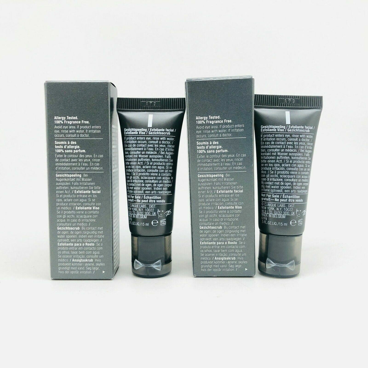 Clinique For Men Face Scrub Exfoliant Visage ~ 0.5oz/15 mL - (LOT OF
