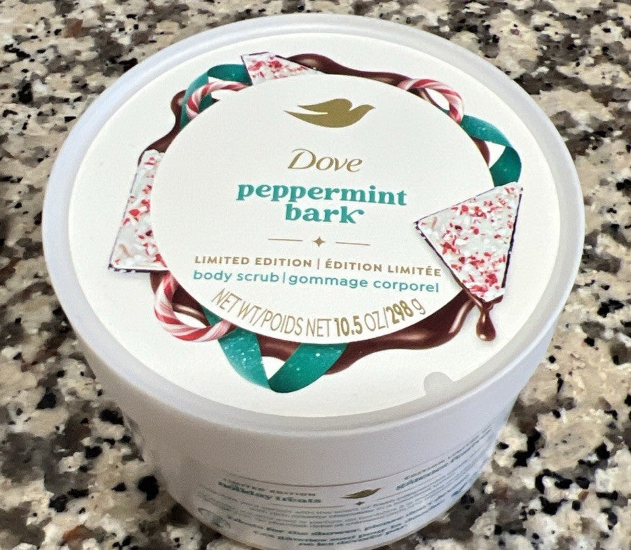 New Dove Limited Edition Holiday Treats Body Scrub PEPPERMINT BARK