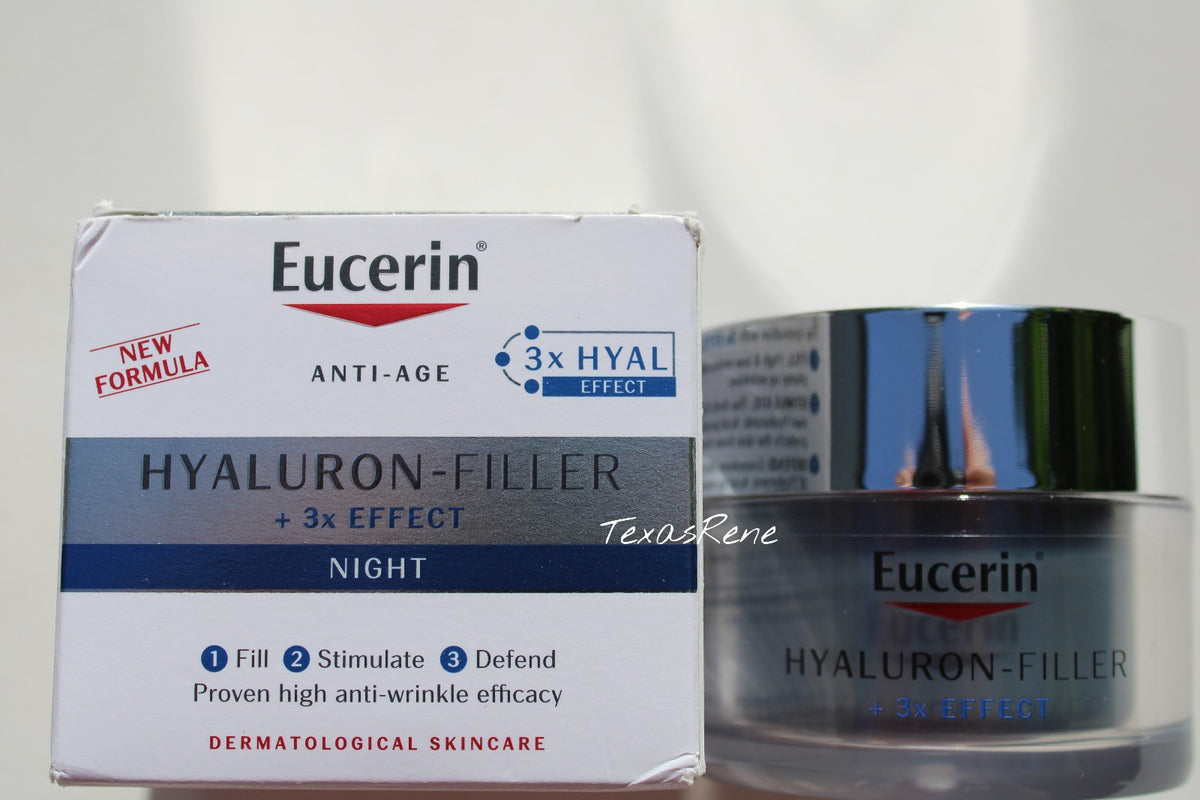 Eucerin Hyaluron-Filler Night Cream 50ml Anti-Aging Moisturizer for All Skin Types