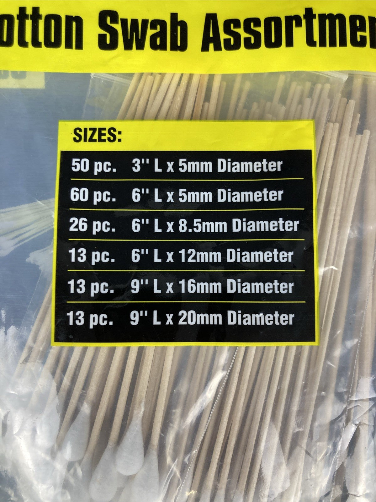 Cotton Swab Assortment with Birch Handles - Super Absorbent 175 Count Bag