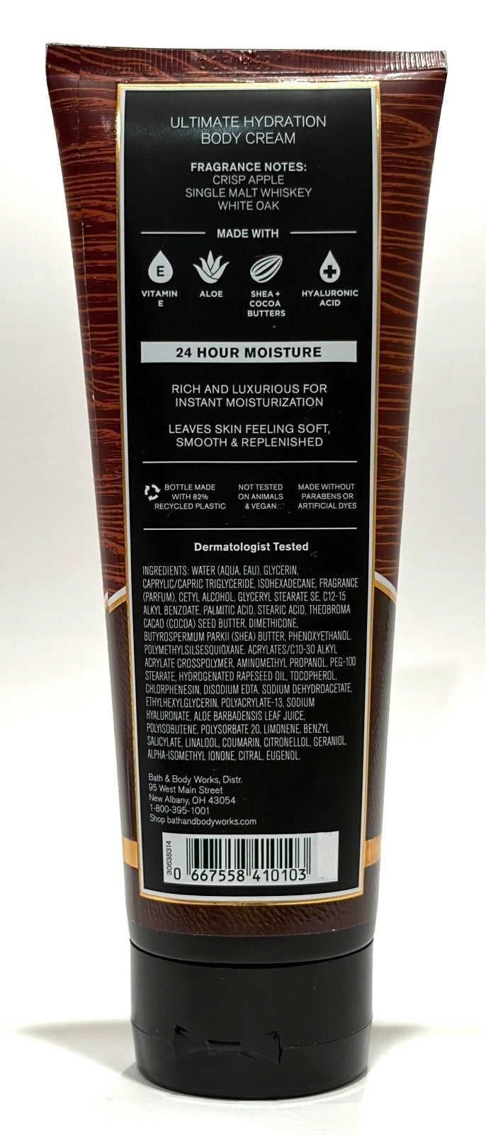 Whiskey Reserve Body Cream for Men 8 fl oz