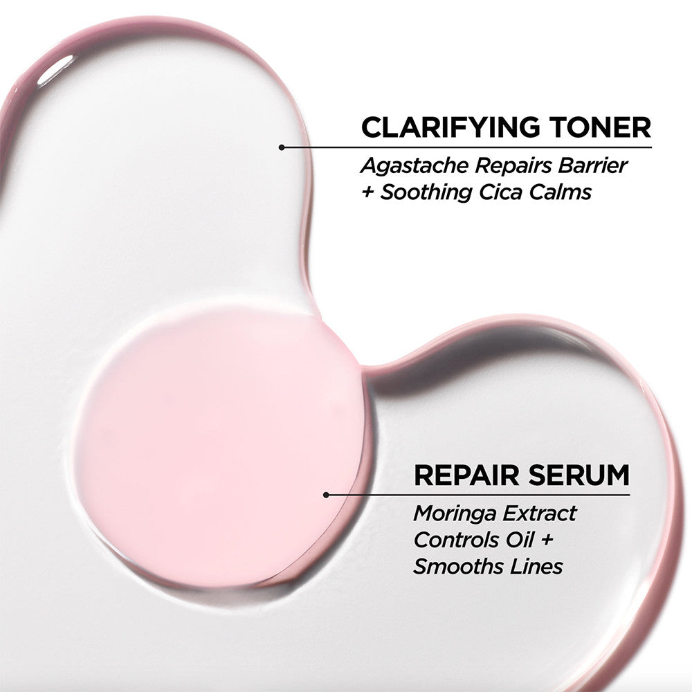 Bi-Phase Toner Serum for Face - Hydrating & Clarifying, 1.7 oz