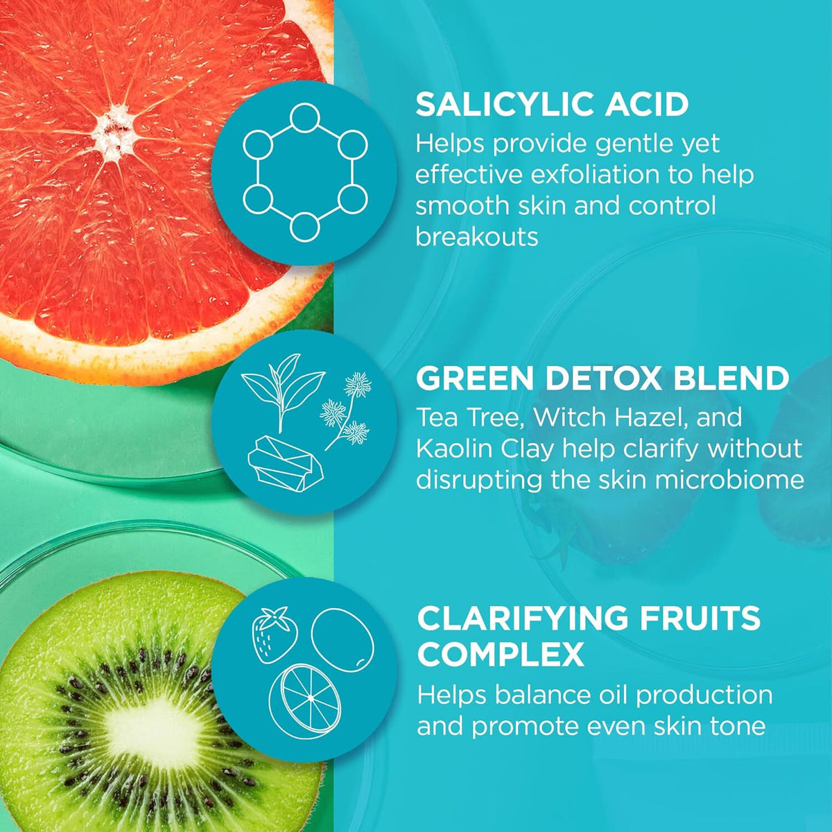 Andalou Naturals Body Wash Grapefruit Showerl,Detox&Salicylic