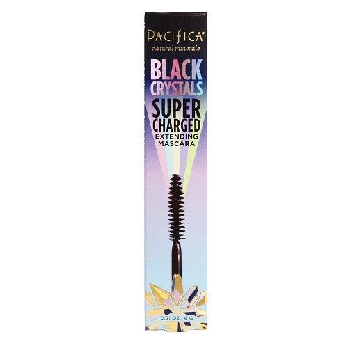 Vegan Black Mascara with Quartz & Coconut Nourishment - Extending & Volumizing, 0.21 oz