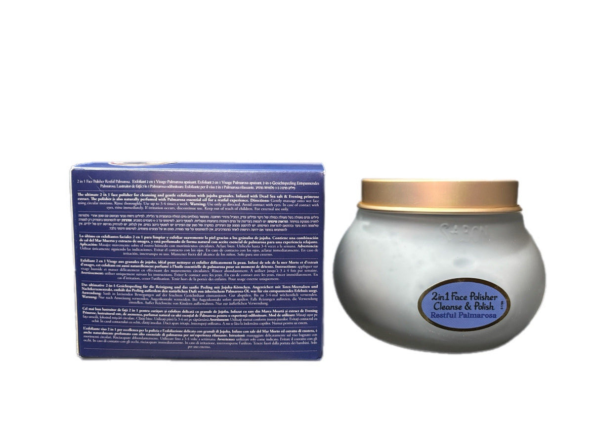 2-in-1 Face Polisher with Palmarosa and Dead Sea Minerals 7oz