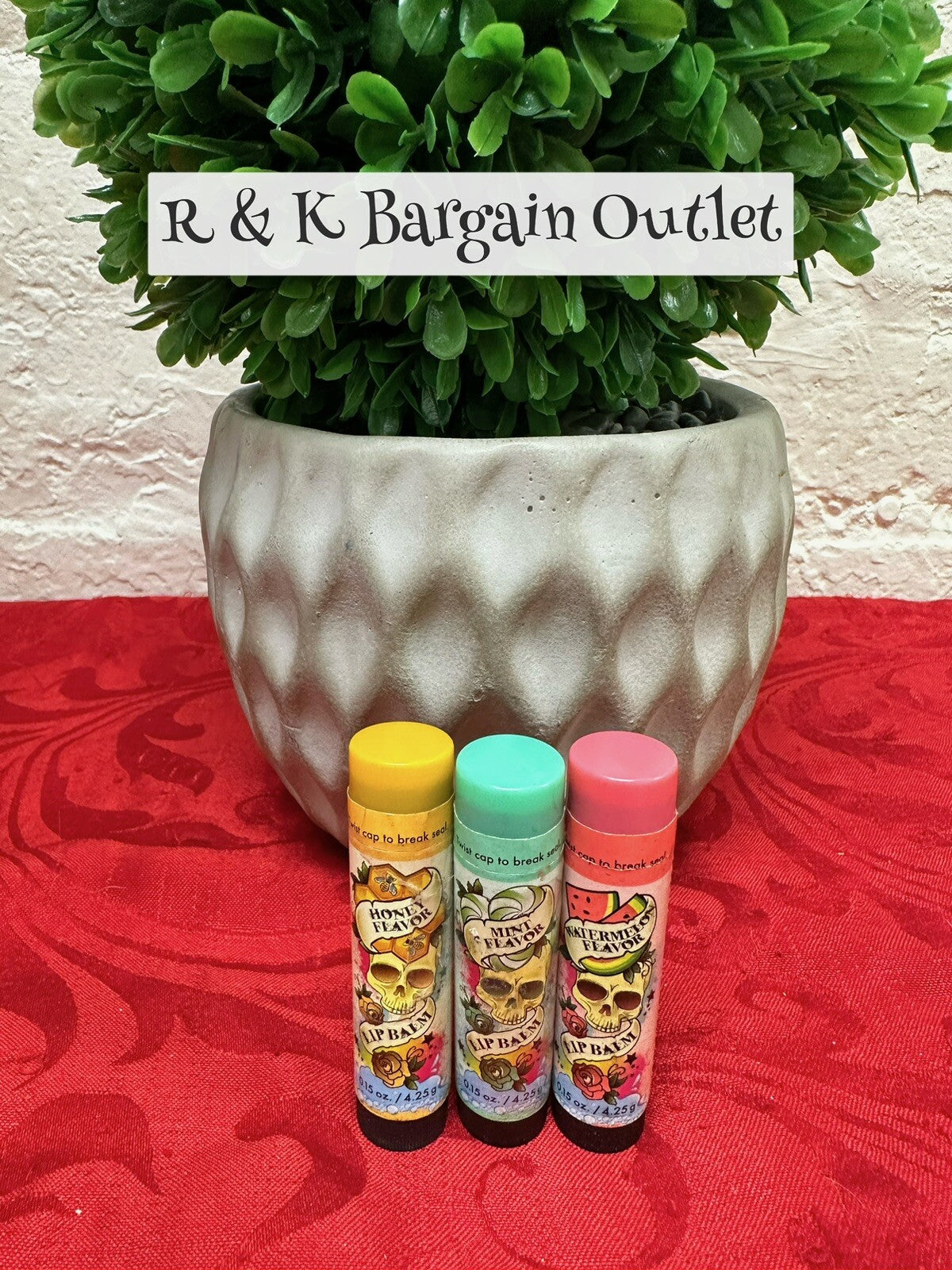 Lip Balm Set Watermelon Honey Mint 3 Pack - Nourishing Lip Care