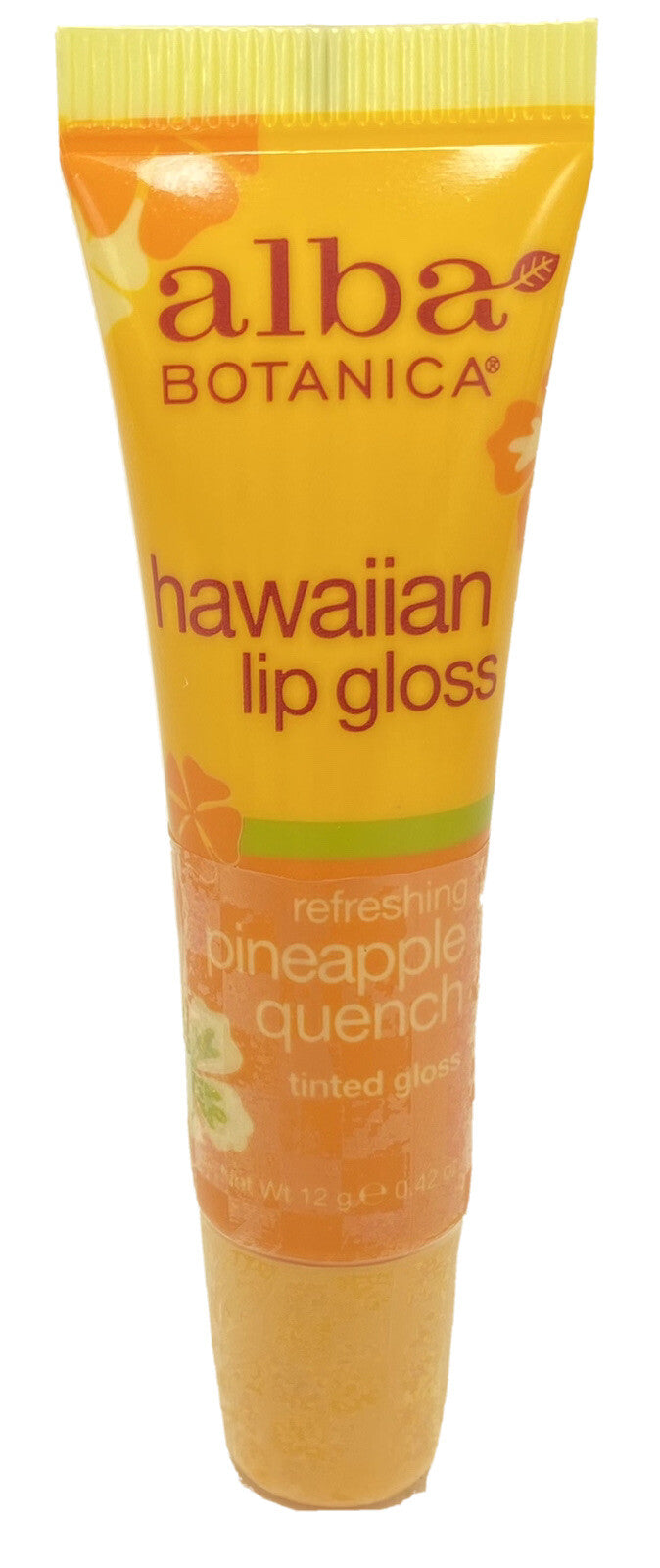 Alba Botanica Hawaiian Pineapple Tinted Lip Gloss Pack of 3 - Hydrating Lip Shine