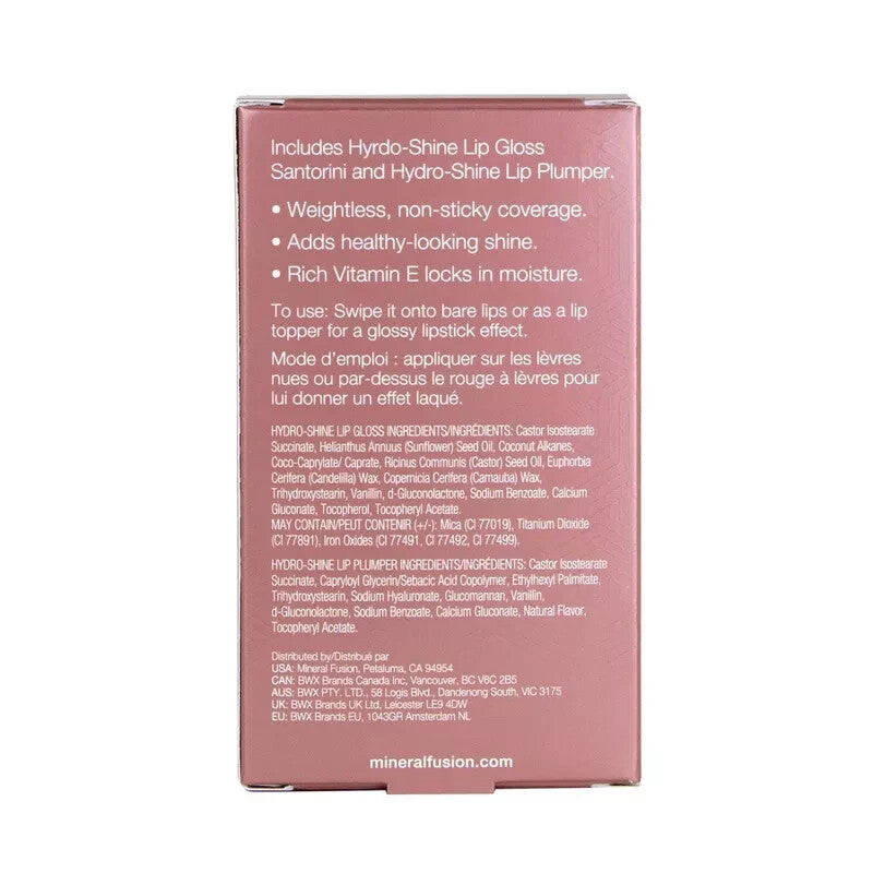 Mineral Fusion Lip Gloss Duo - Hydroshine & Plumping Shades, 0.15 fl oz