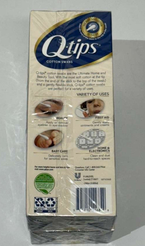 2X500 Cotton Swabs - Family Pack for Home & Beauty Use