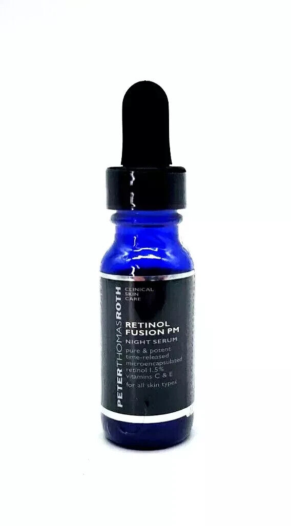 Retinol Night Serum Travel Size - Anti-Aging Skin Care, 0.4oz, 3 Pack