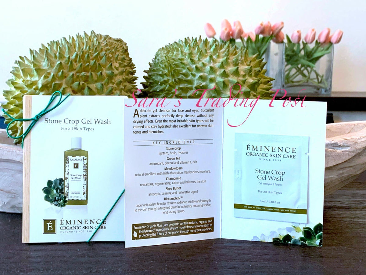 Stone Crop Gel Wash Cleanser Sample Set - 12 Cards x 3ml