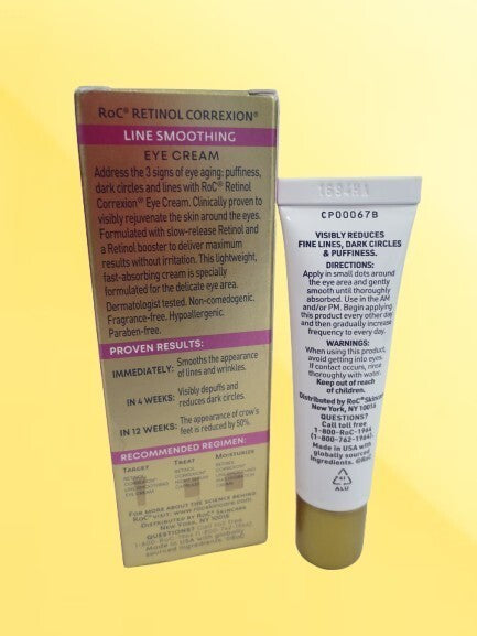 Retinol Eye Cream Set - Line Smoothing, 0.5 oz x 2