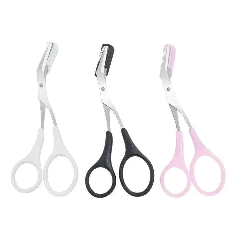 Eyebrow Trimmer Scissors with Comb and Remover - Grooming & Hair Removal Tool