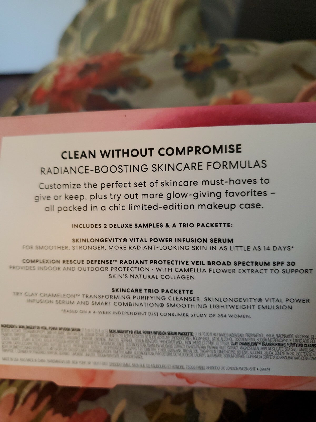 bareMinerals Skin Care Set - 3 Piece Skin Longevity & Veil with Cosmetic Bag