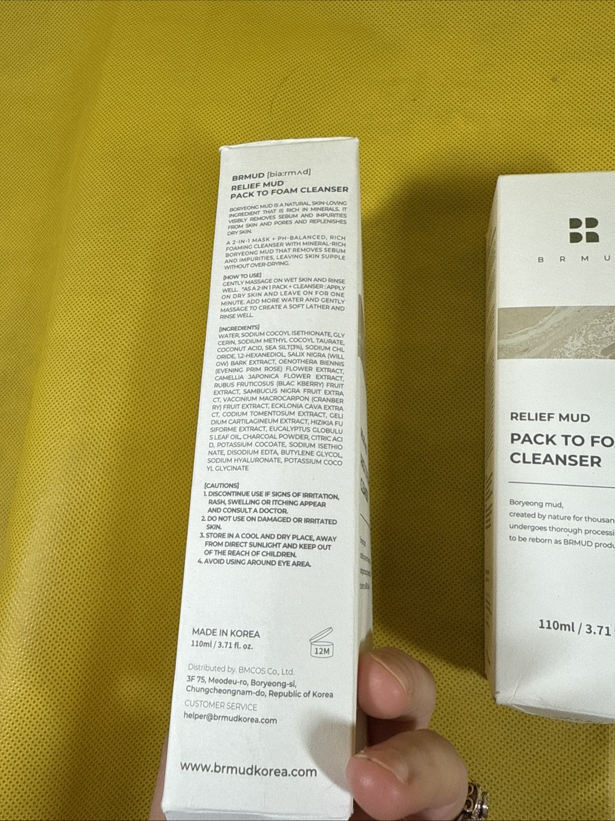 Relief Mud Pack to Foam Facial Cleanser 3.71oz | Pack of 2