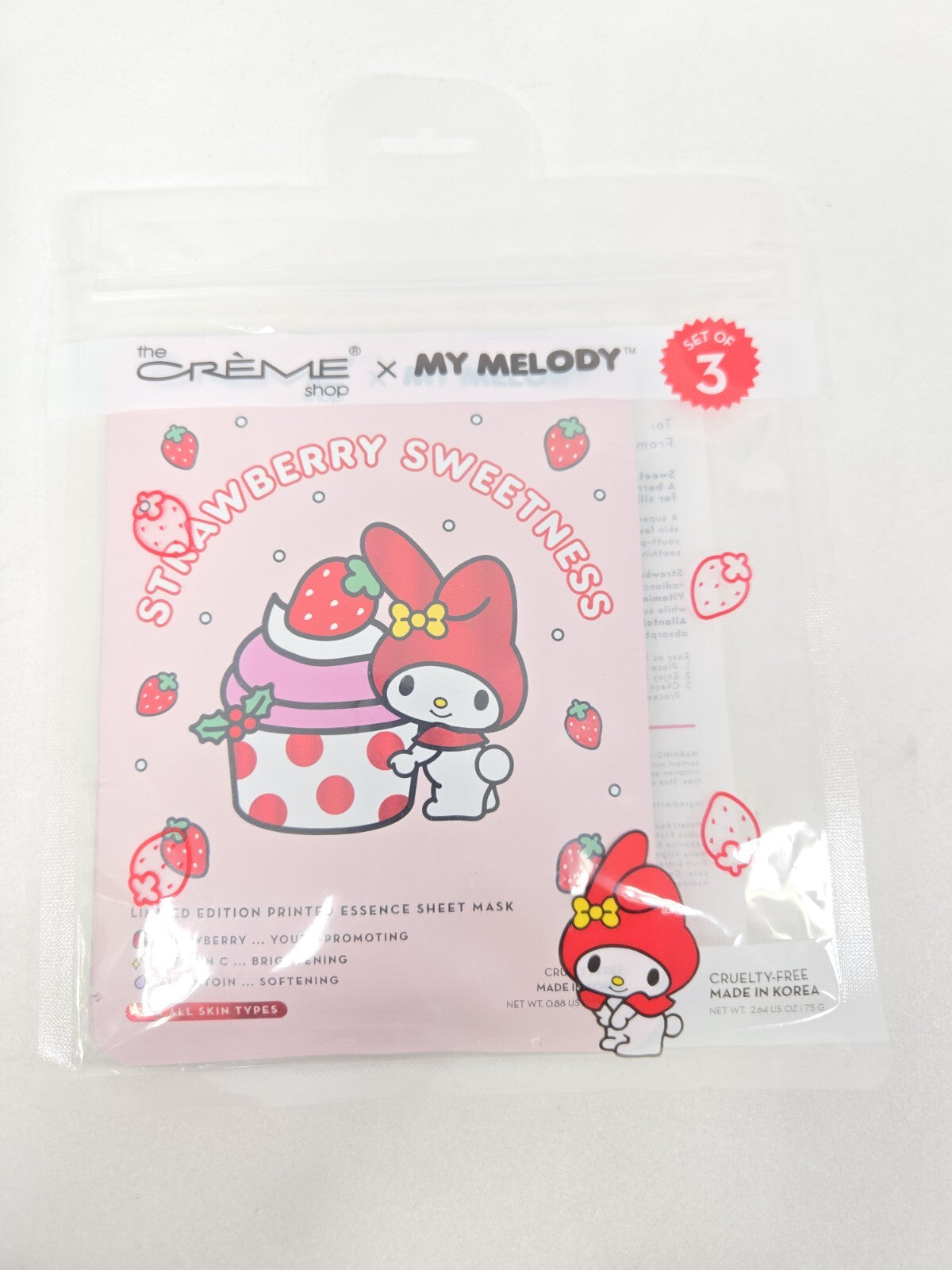 Strawberry Sweetness Essence Mask Sheet - My Melody