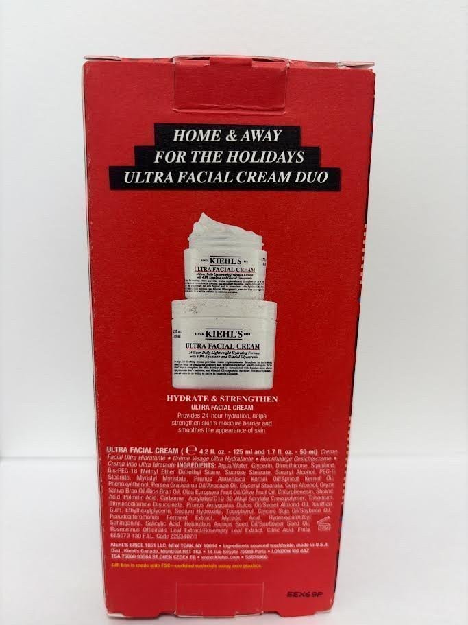 Kiehl's Ultra Facial Cream Duo Set - 4.2oz & 1.7oz Moisturizer Bundle