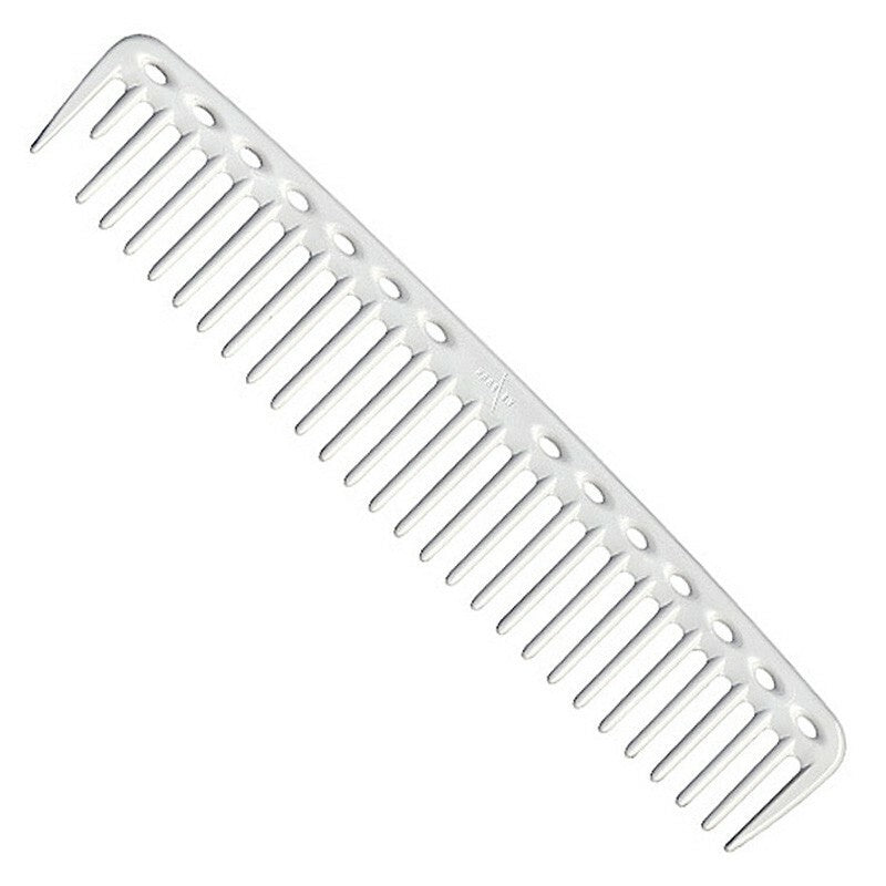 YS Park 452 Round Tooth Cutting Comb - White Hair Styling Tool