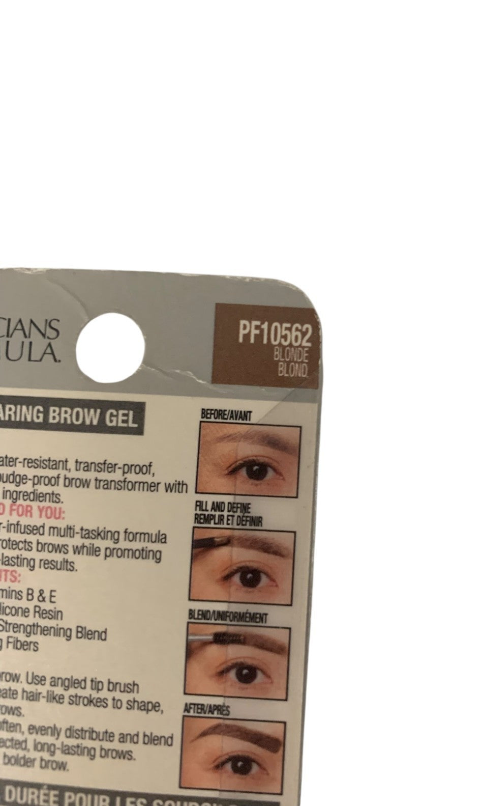Long-Wearing Eyebrow Gel - Smudge Proof Blonde - Pack of 2