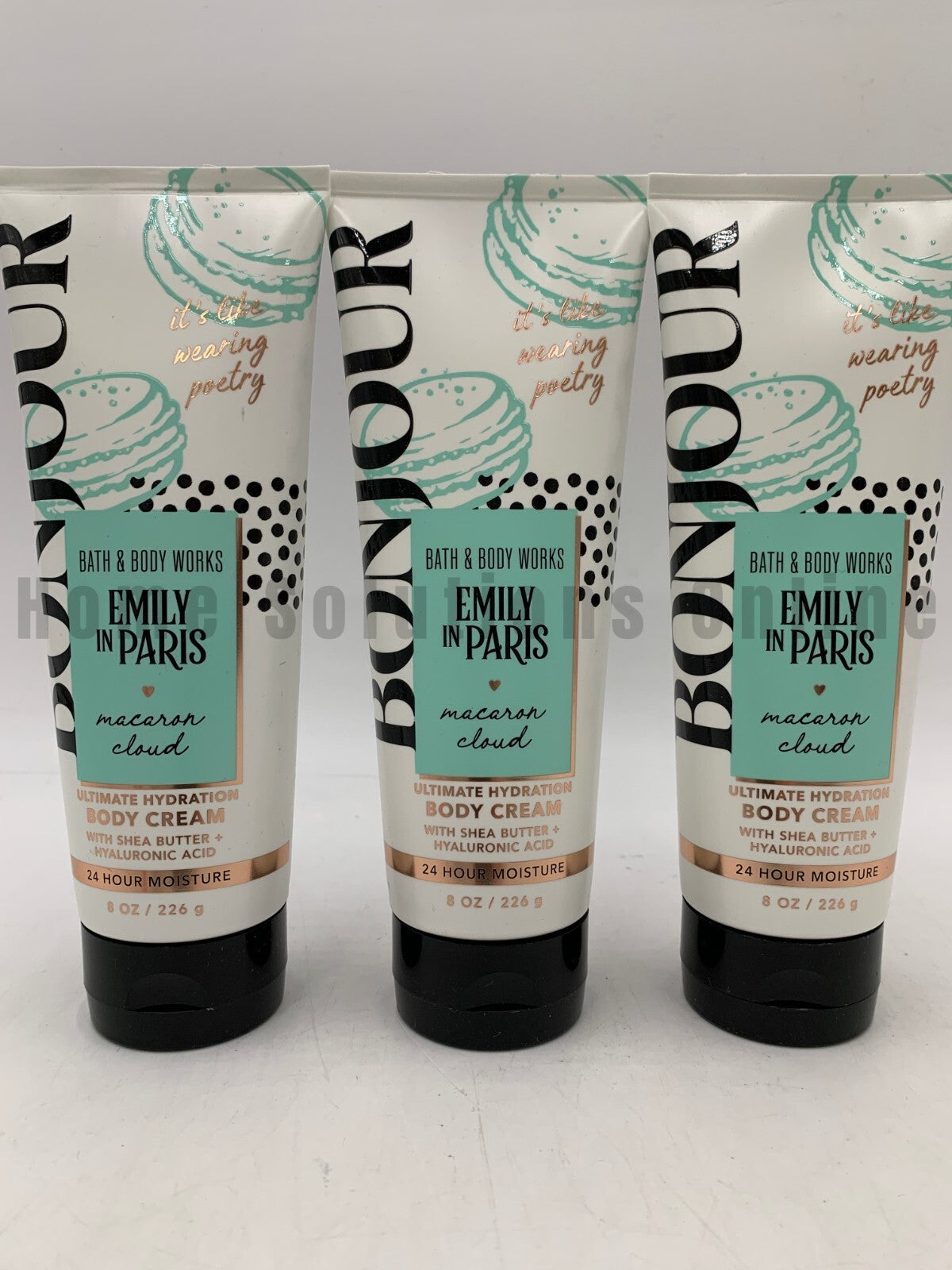 Bath & Body Works Emily In Paris Macaron Cloud Cream S/3 Full Size