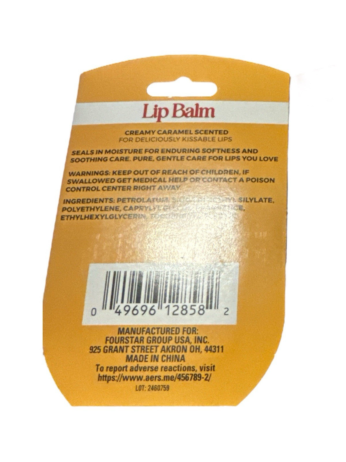 Creamy Caramel Scented Lip Balm 2 Pack - Nourishing & Delicious Lips