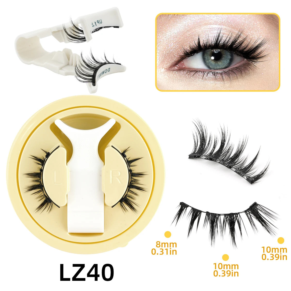 Magnetic 3D Mink Eyelash Kit - Reusable False Lash Set for Natural Look