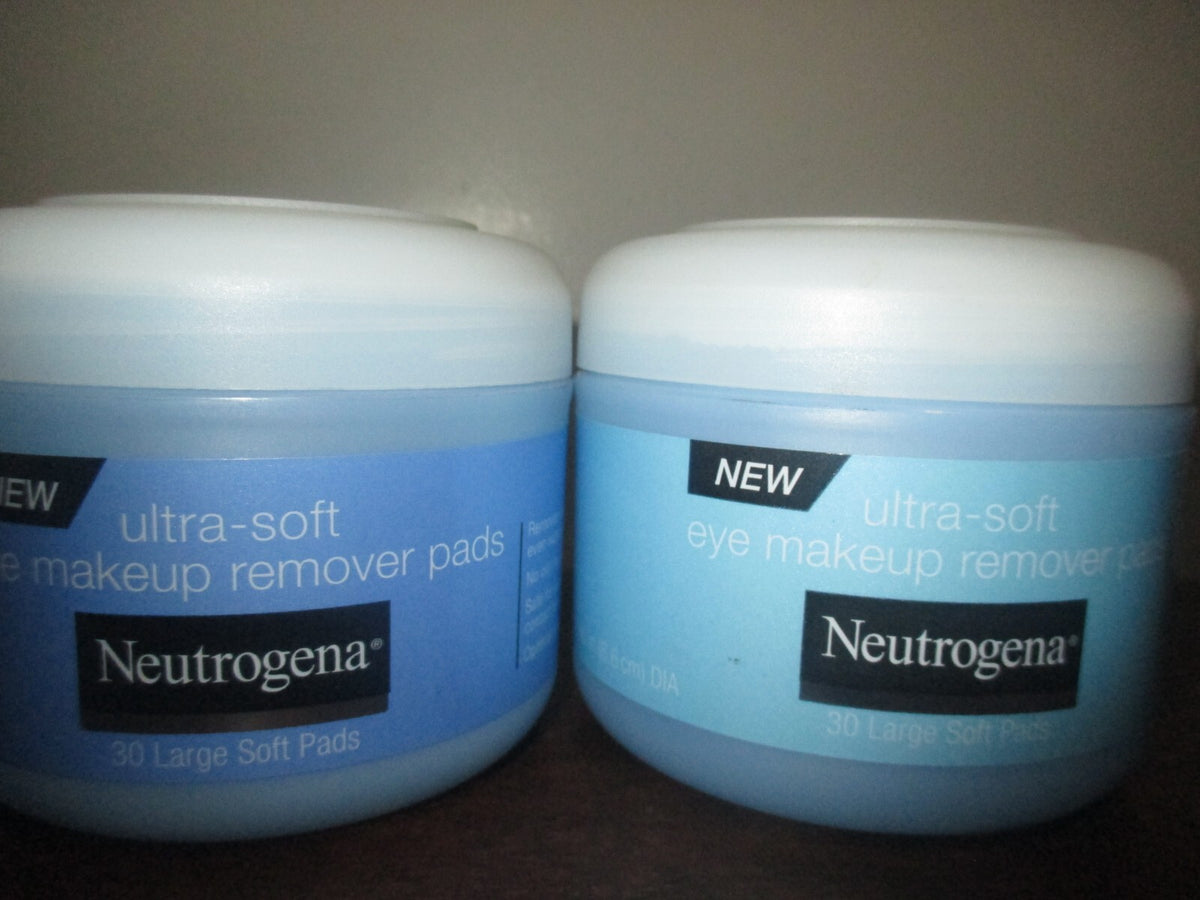 Neutrogena Ultra Soft Eye Makeup Remover Pads - Large 30 Count, Gentle & Soft