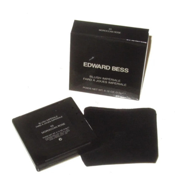 Edward Bess Blush Imperiale Moroccan Rose Mauve Face Powder - Natural Radiance, Compact & Brush Included