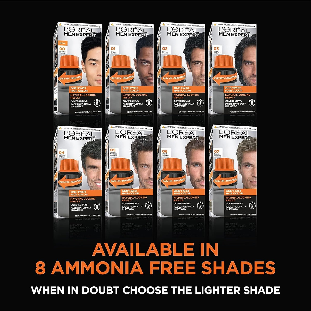 Men's Hair Color - Medium Brown 04 - 5-Minute Gray Coverage