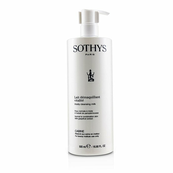 Vitality Cleansing Milk for Normal & Combination Skin 500ml - Gentle Facial Cleanser
