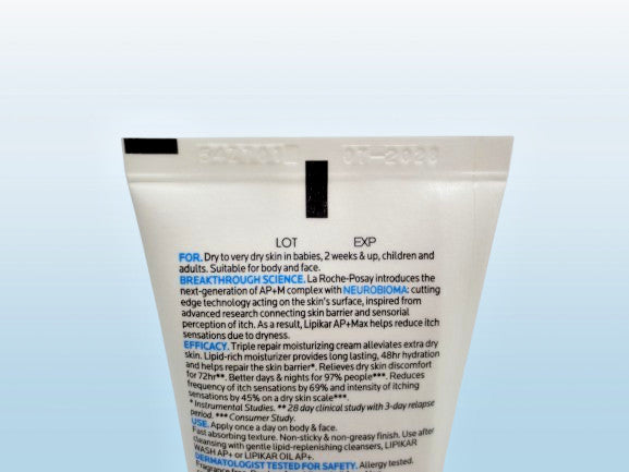 Lipikar AP+Max Triple Repair Moisturizing Cream 2.53 oz – 2-Pack