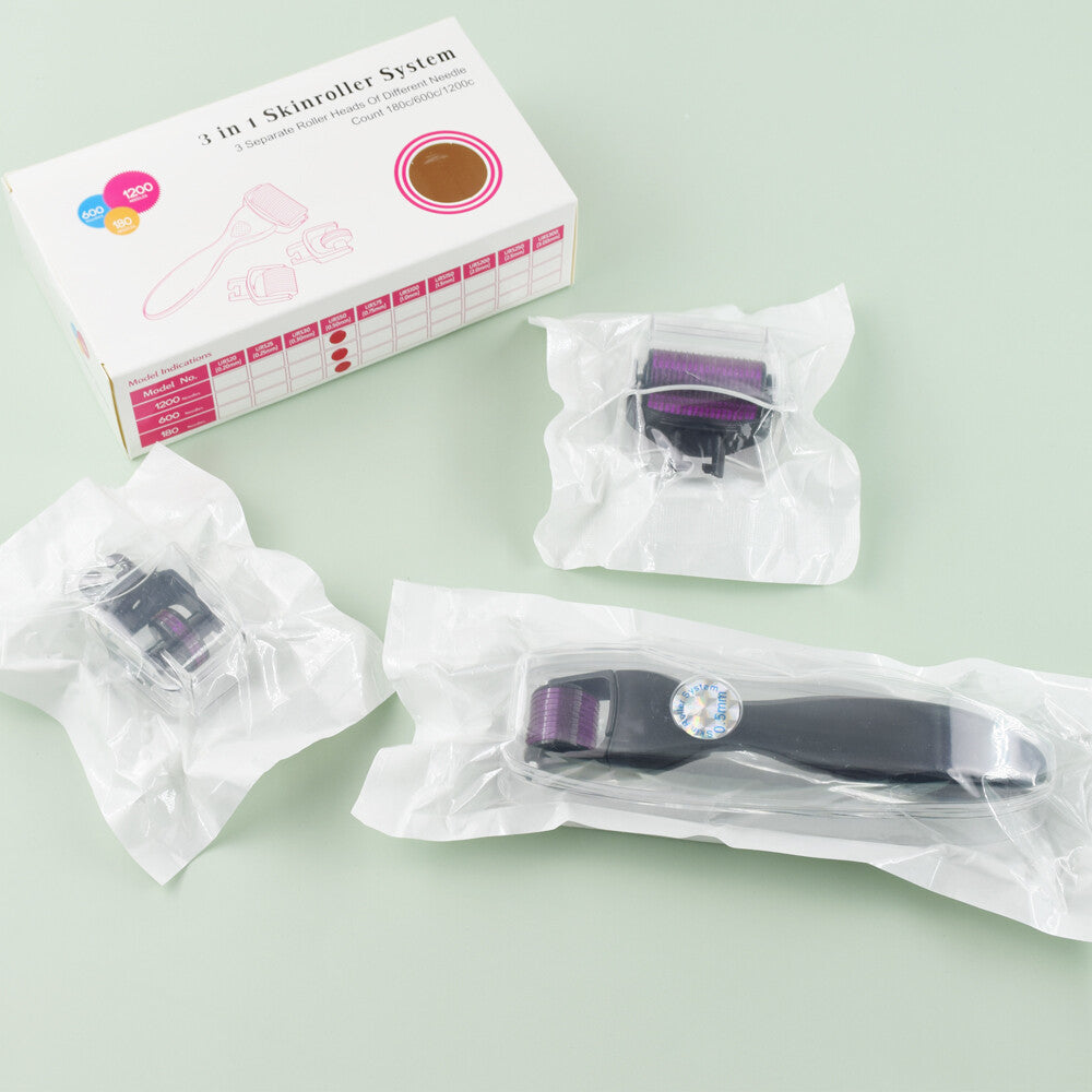 Titanium Microneedle Derma Roller for Skin Rejuvenation & Hair Growth - Multiple Sizes