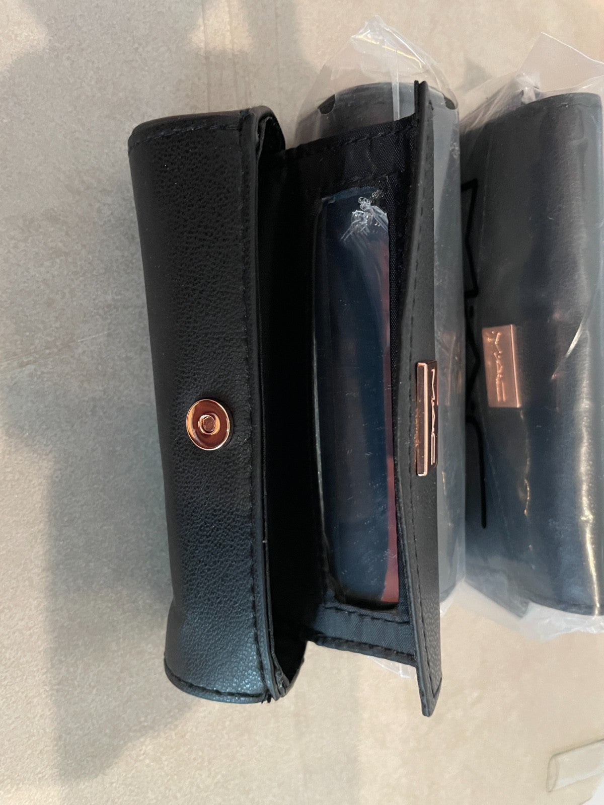 Leather Lipstick Case Set of 5 for Cosmetics Storage