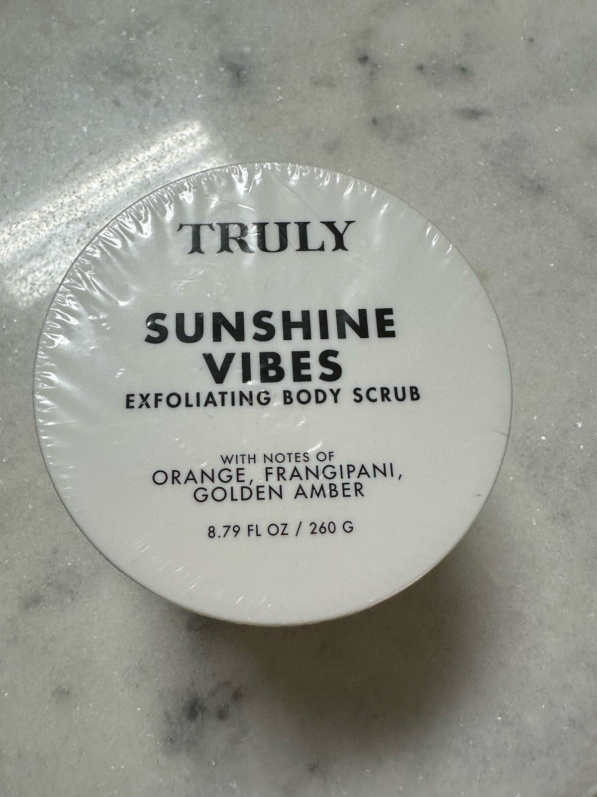 Truly Sunshine Vibes Exfoliating Body Scrub Orange Frangipani Amber