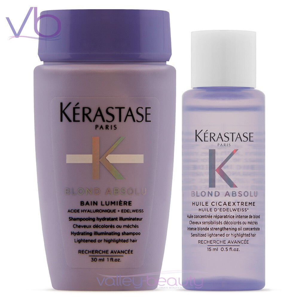 Kerastase Blond Absolu Huile Cicaextreme + Bain Lumiere Mini Travel
