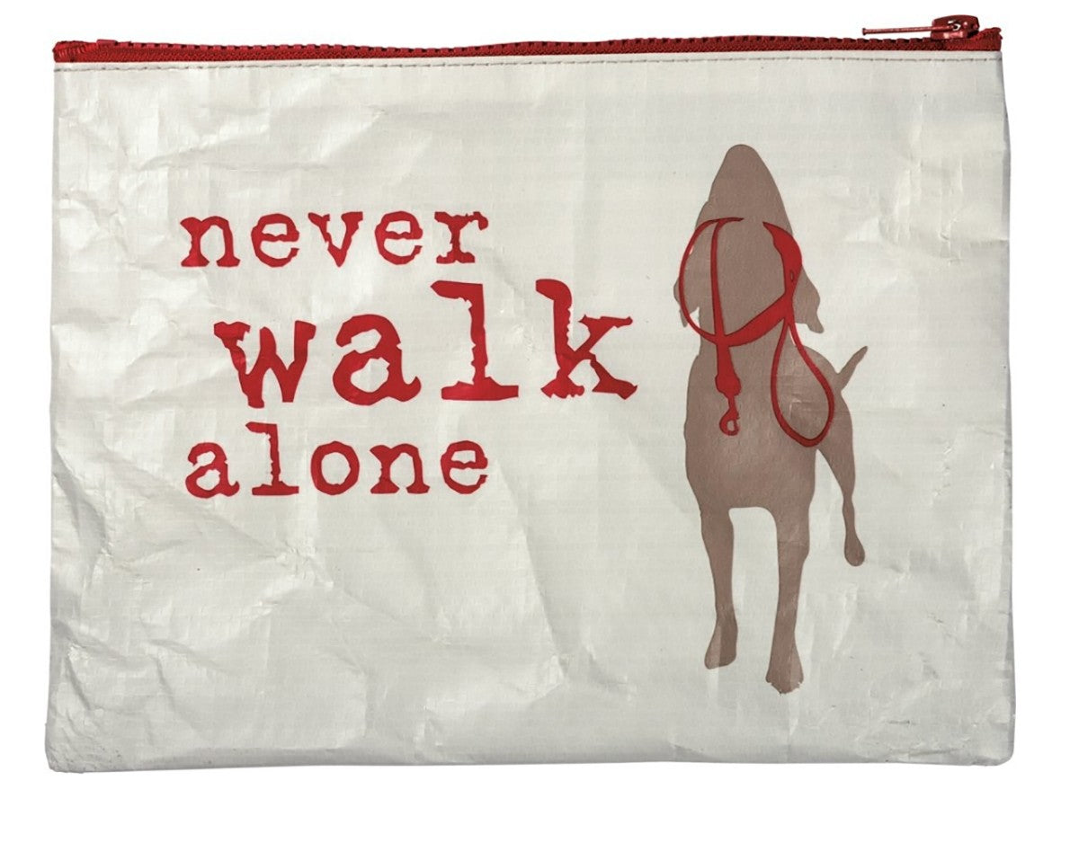Cosmetic Accessory Pouch - Never Walk Alone Rustic Travel Bag