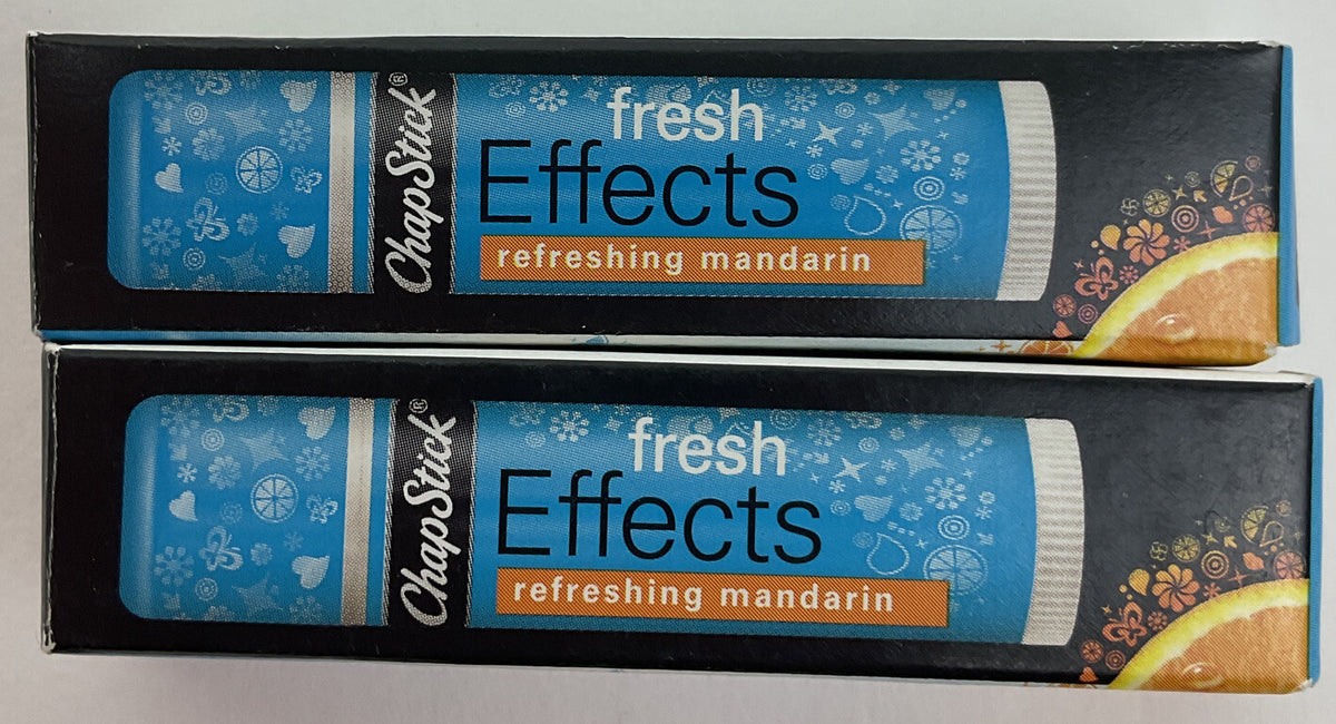 Chapstick Fresh Effects Refreshing Mandarin Lip Balm Set - 2 Pack