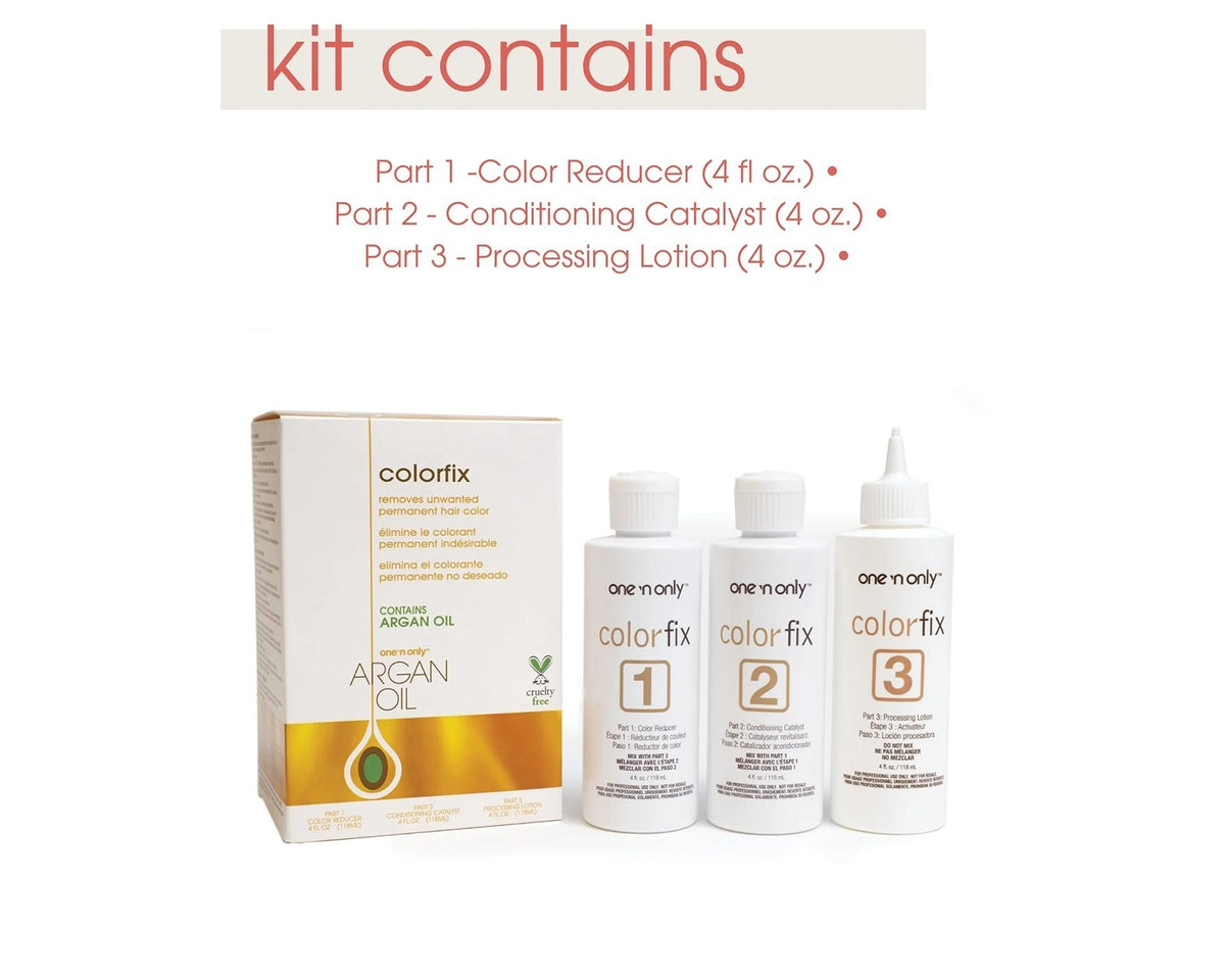 Colorfix Permanent Hair Color Remover Kit with Argan Oil