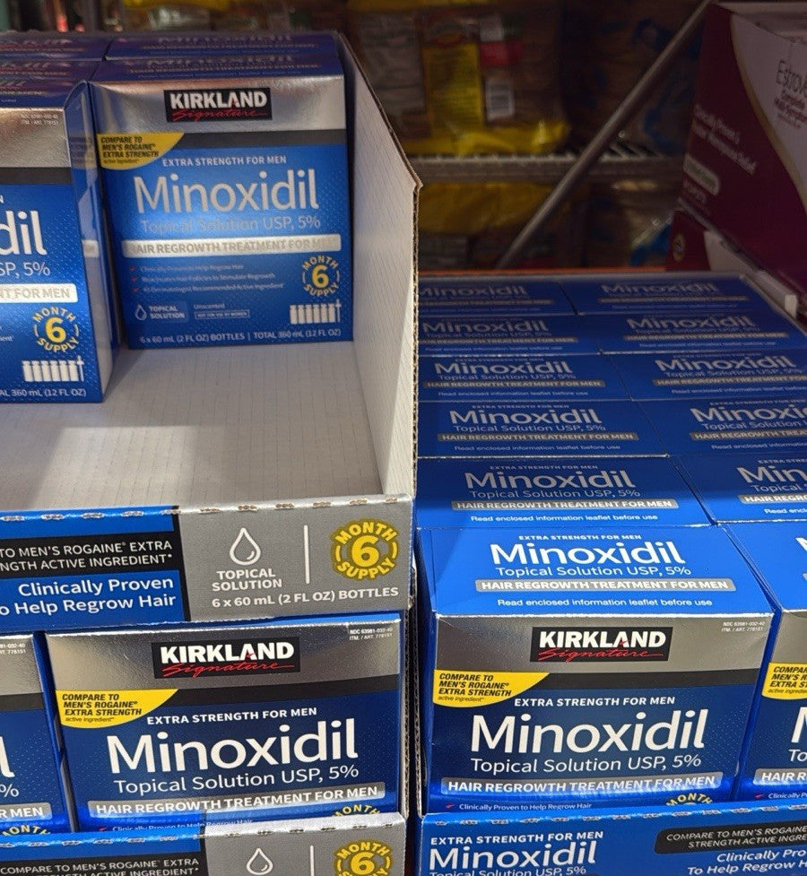 Minoxidil 5% Men's Hair Regrowth Solution - 6-Month Supply